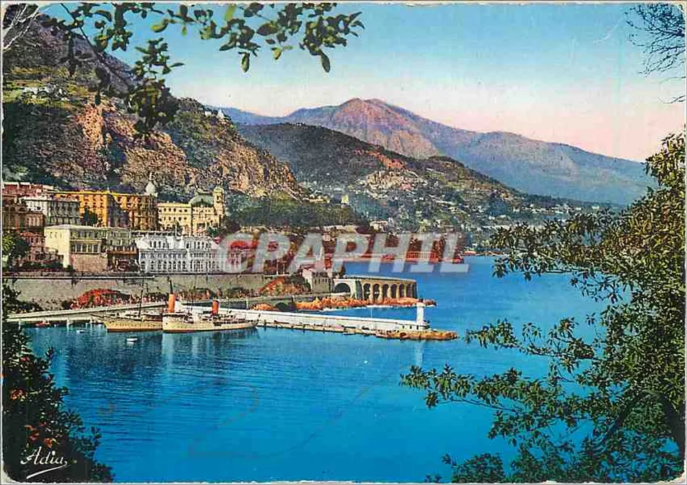 Monte-Carlo — vista tirada da colina — Adlia, editor - Frente