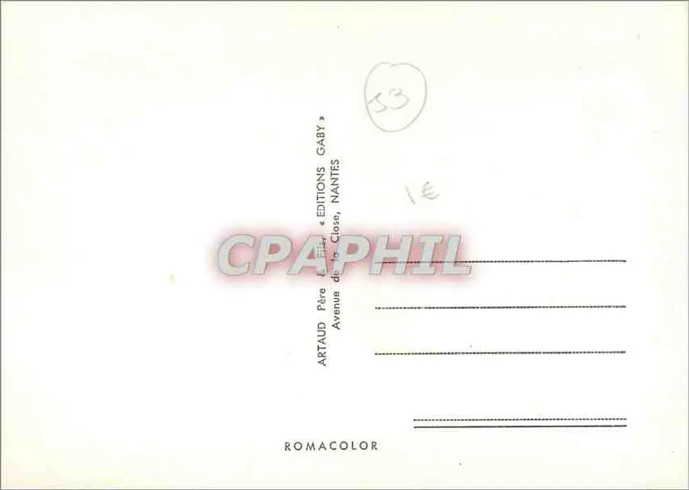 Mayenne 53 — Panoramische Ansichtskarte mit Karte und ikonischen Sehenswürdigkeiten — Craphil Editions - Rückseite