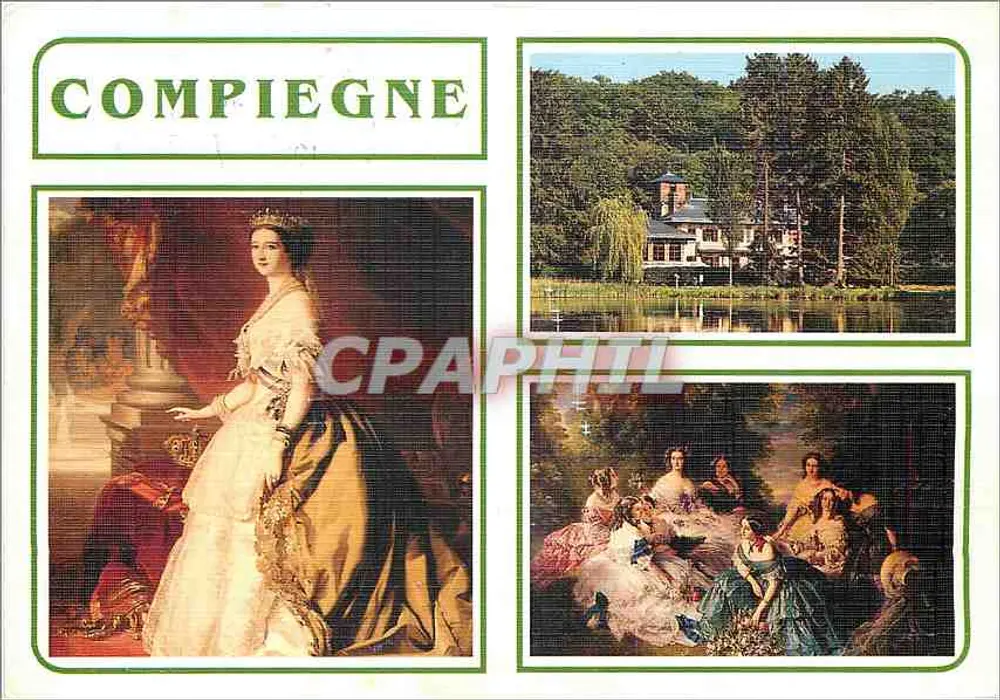 Compiègne — Retratos da Imperatriz Eugénie e Pavilhão — Edições Mage - Frente