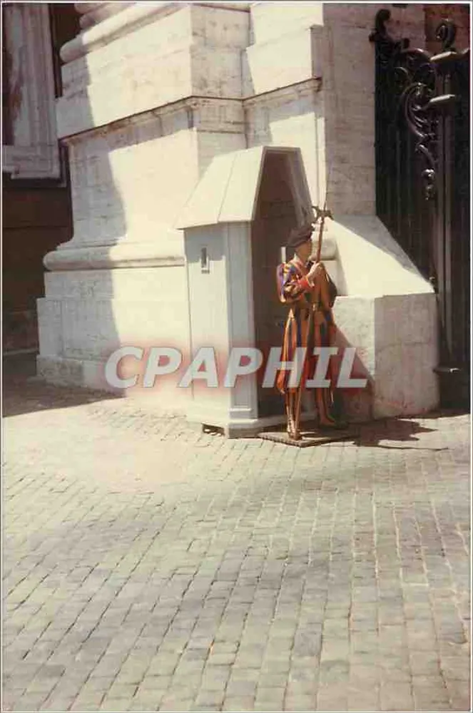 Schweizer Wache am Eingang zum Vatikan — Rom (Italien) — Juni 1981 - Vorderseite