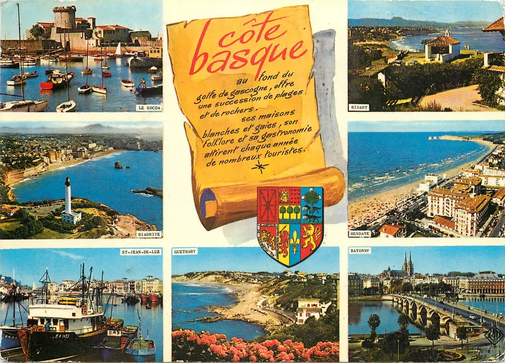 Côte basque — panoramische uitzicht — Elnacap - Voorkant