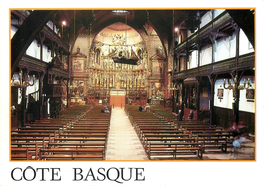 Interior da Igreja de Saint-Jean-de-Luz — Côte Basque — Harmonie, criação Jean-François Téoulé - Frente