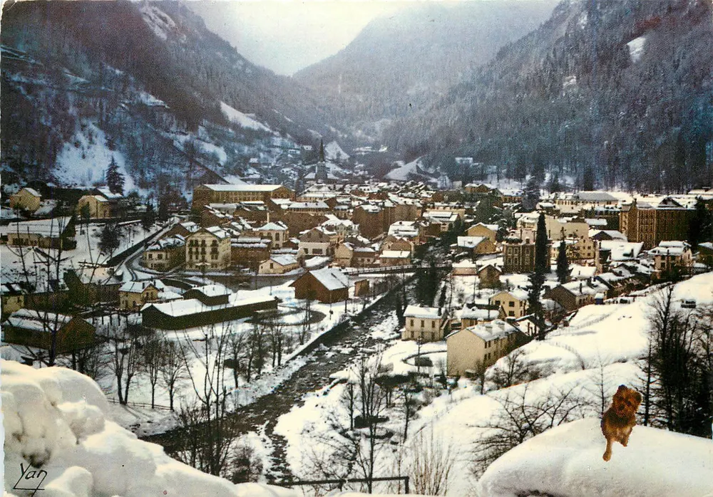 Cauterets - 65110 — Vista geral sob a neve — Edição Yan-Champion - Frente