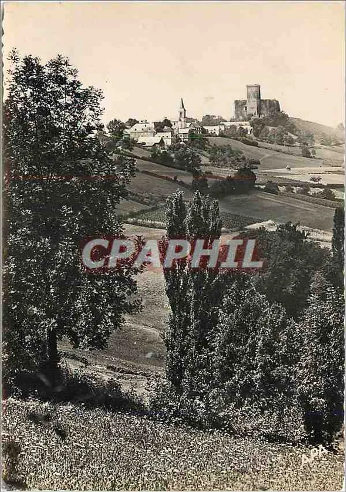 Capvern-les-Bains — Die Kirche und das Schloss Mauvezin — POUX Photo au Bromure - Vorderseite