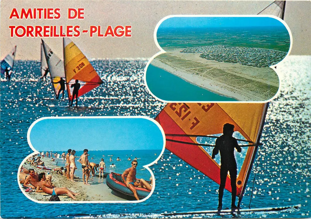 Amizades de Torreilles-Plage — praia e vela — Edições A.B.L. Perpignan - Frente