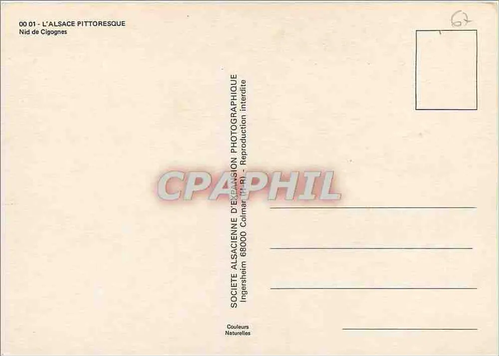 Gniazdo kruków — Piekliwa Alzacja — Société alsacienne d'expansion photographique, Calmar (R) - Rewers