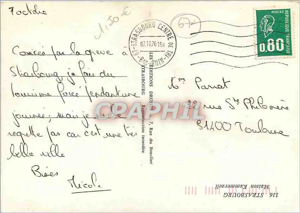 Casa do Cavaleiro — Strasbourg — Les Éditions Deutsches - Verso