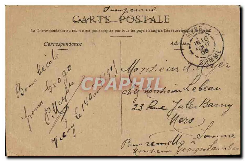 Vichy — Panorama de Bellerive — Stabrick, Paris - Verso