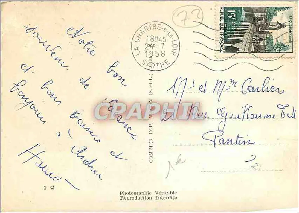 Floresta de Bercé — Maine e Sarthe - Verso