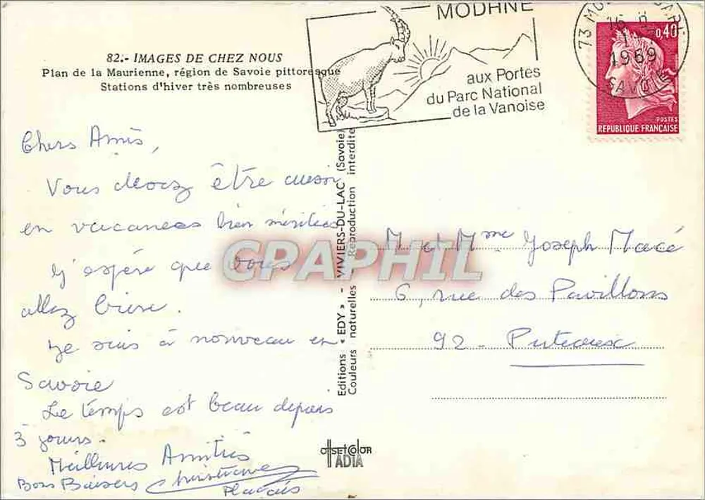 Maurienne — Karte der Region mit touristischen Sehenswürdigkeiten — EDY Editions - Rückseite