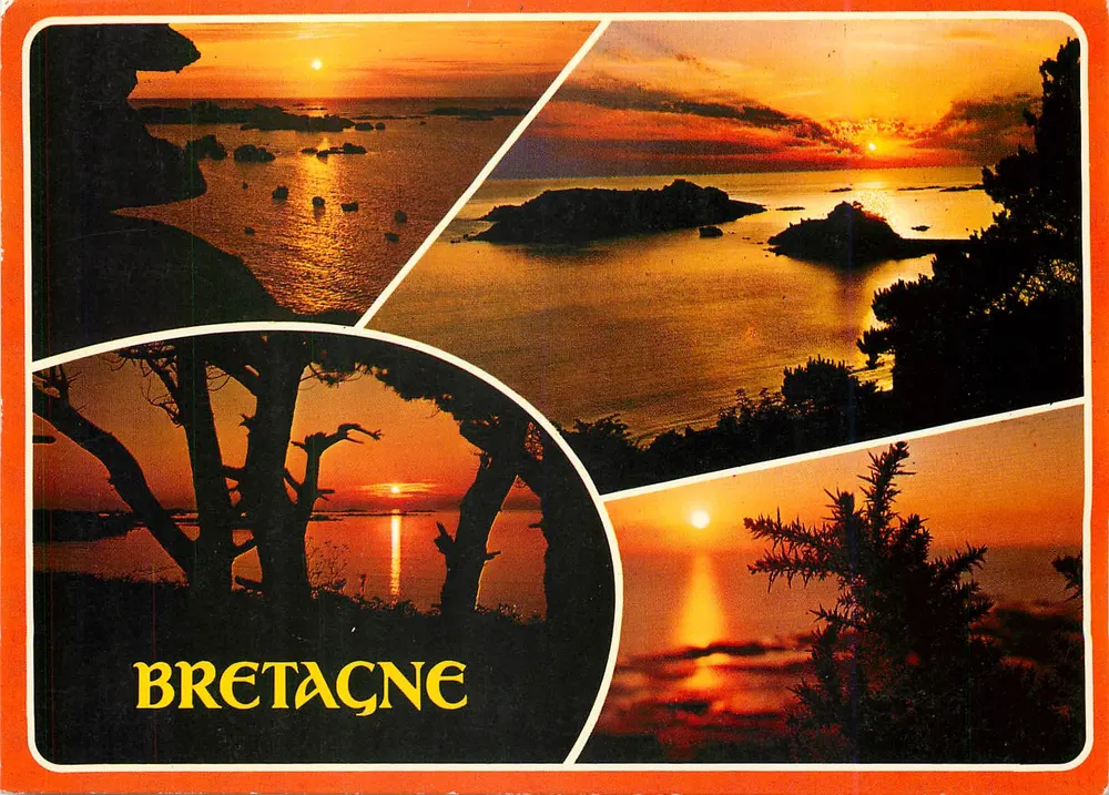 Sonnenuntergang in der Bretagne — Éditions d'Art Louannec, n° 3777 - Vorderseite