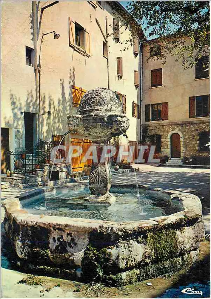 Salernes (Var) — La vecchia fontana — Combière Imprimeur Mâcon - Recto