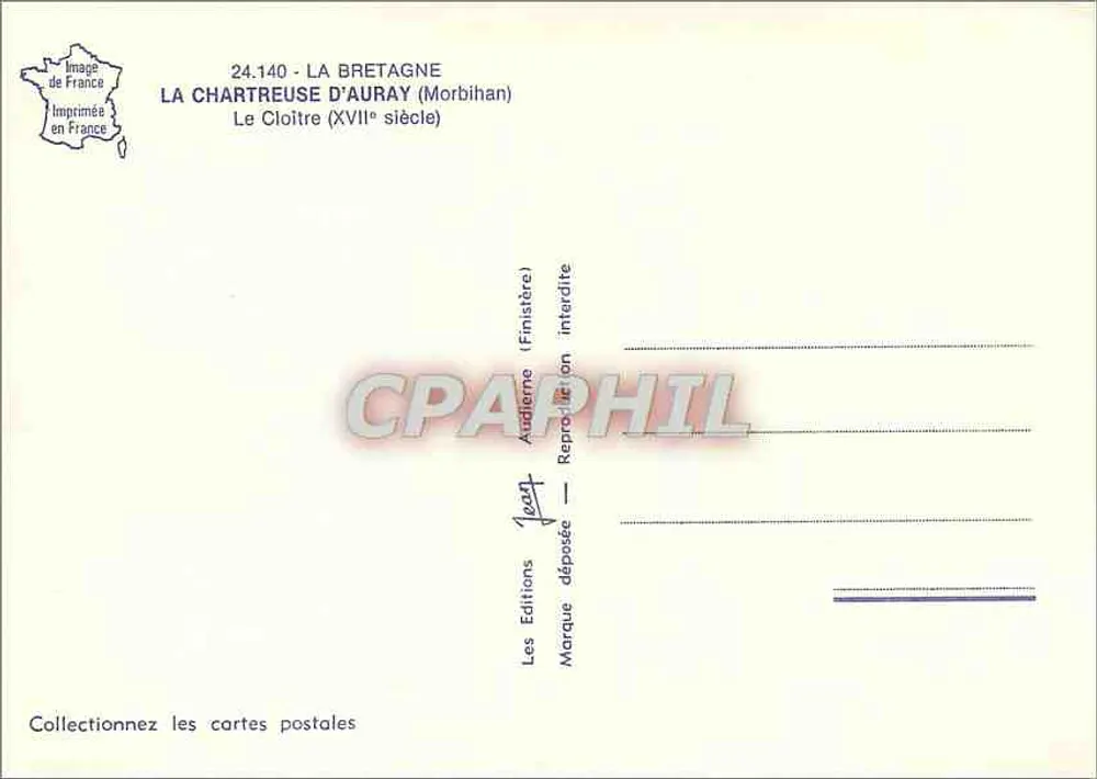 A Chartreuse de Auray — O Claustro (século XVII) — Les Éditions Audierne - Verso