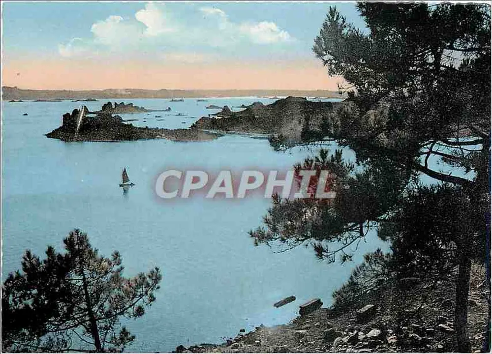 Wyspa Bréhat — La Côte sauvage — Cie des Arts Phicomécaniques, Paryż-Strasburg - Awers