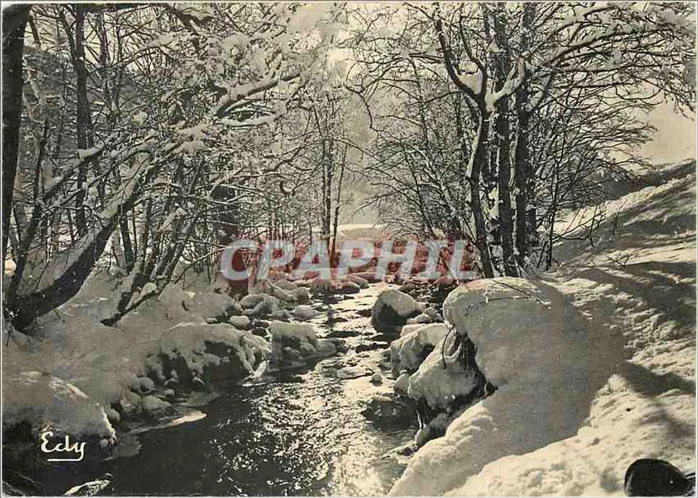 बर्फ में नदी — हमारे घर के शीतकालीन दृश्य — एडिशन्स एडी, चैंबरी - आगे