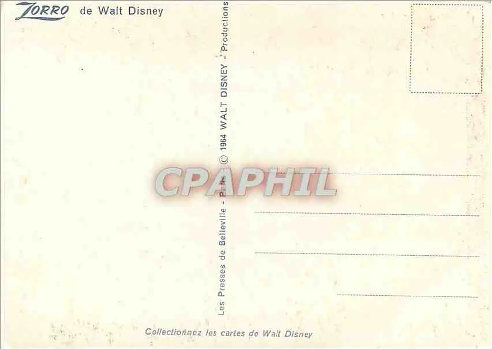 ज़ोर्रो — एस्करिम की दृश्य अधिकारी के कार्यालय के सामने — Les Presses Disney - पीछे