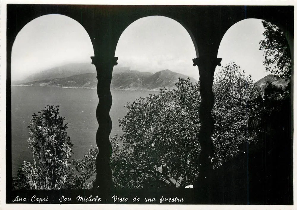 San Michele - Capri — Ansicht von einem Fenster — Verlag Vittorio Massimino - Vorderseite