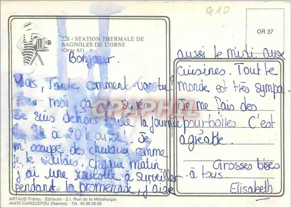 Bagnolles de l'Orne — Thermalbad — Artaud Frères - Rückseite