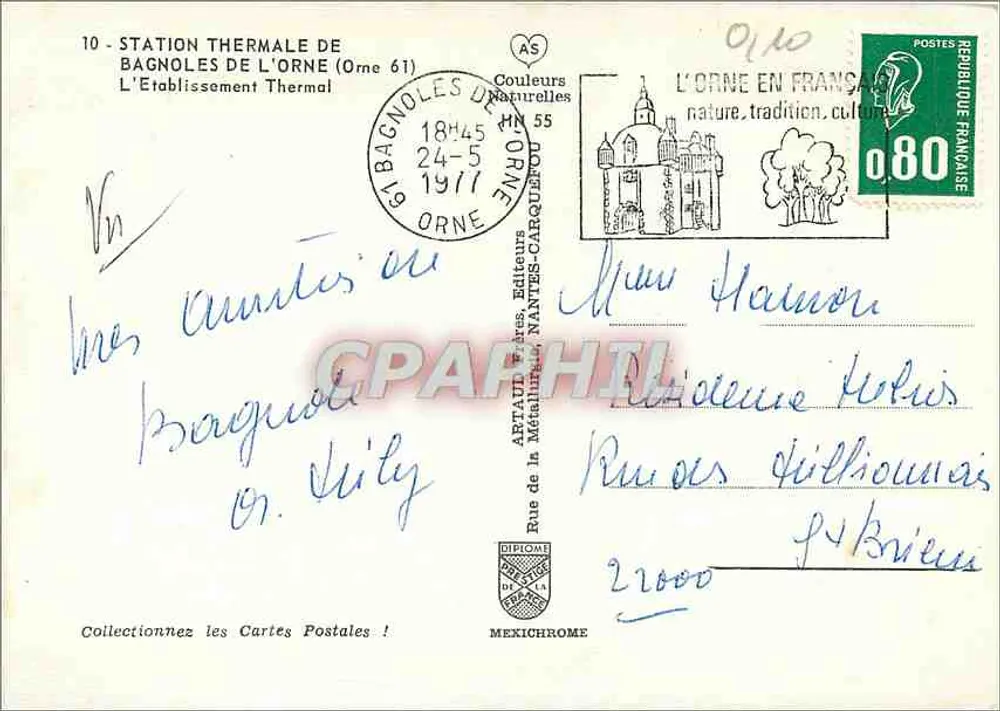 Thermalsstation Bagnolles-de-l'Orne — Das Thermalbad — Verlag Couleurs Naturelles - Rückseite
