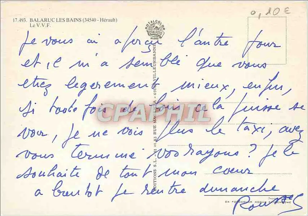 O Y.Y.F de BALARUC les BAINS — editora Royalcolor - Verso