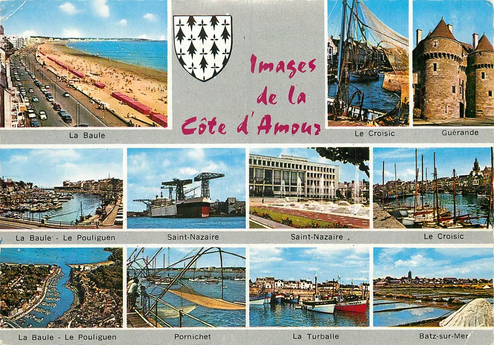 La Baule, Le Croisic, Guérande, Saint-Nazaire, Pornichet, La Turballe, Batz-sur-Mer — Bilder der Côte d'Amour — Jos. Daré Kunstverlag, Dinan - Vorderseite