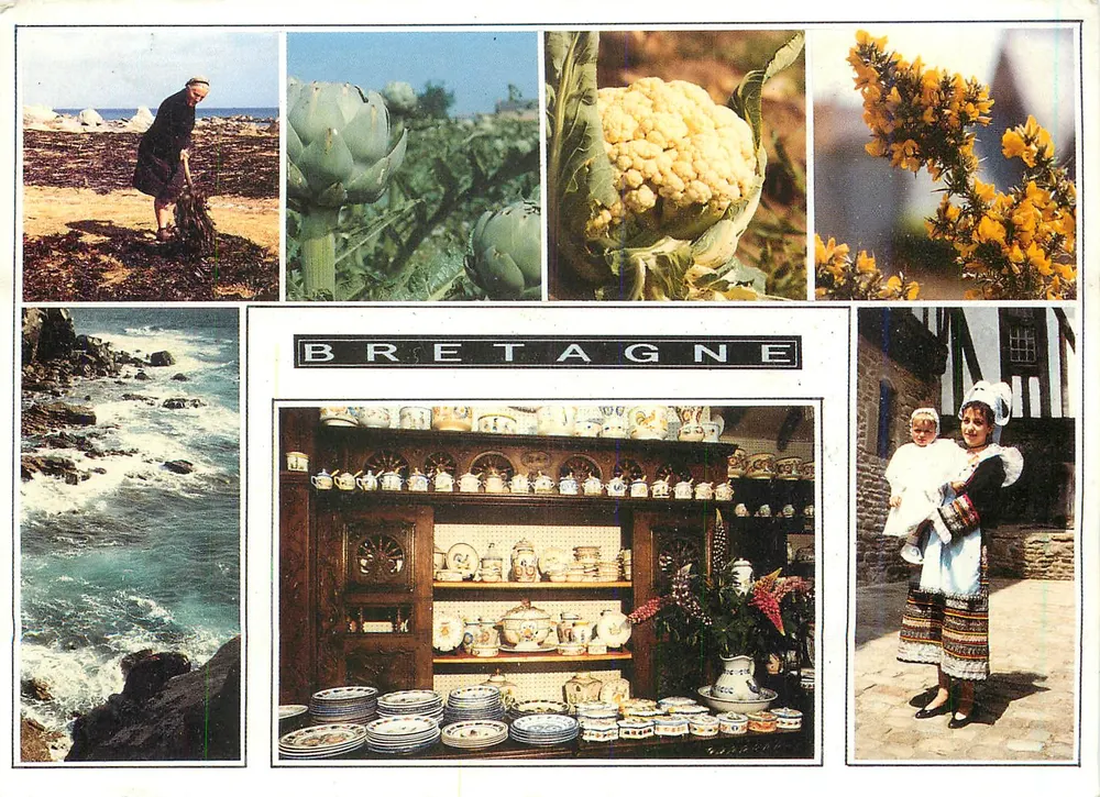 Bretanha — paisagens, produtos e tradições — Edições Dubray, n° D 1041 - Frente