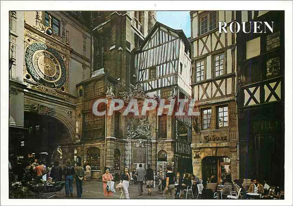 Rouen — Gros Horloge und traditionelle Architektur — Ausgabe Estel-Blois - Vorderseite