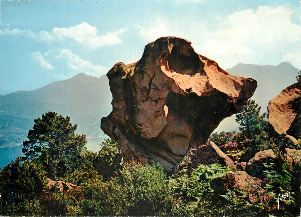 Les Calanche, Der Hundekopf — Korsika — Éditions Draeger, n° 1238 - Vorderseite