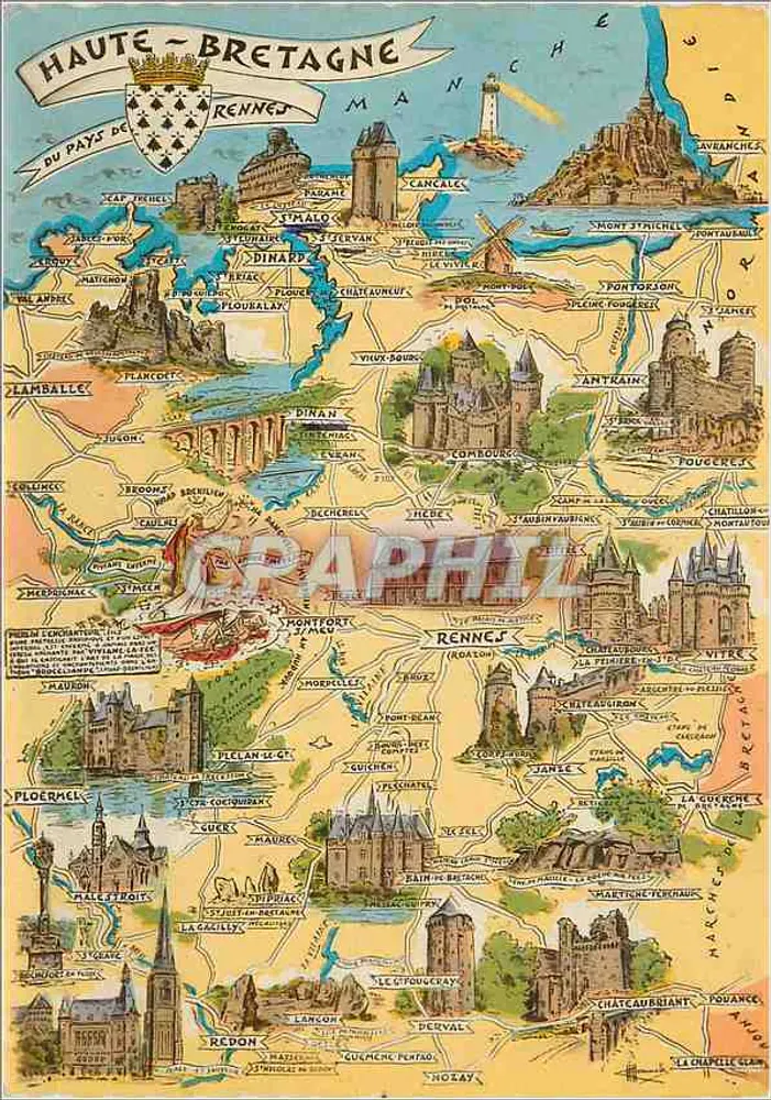 Höhere Bretagne — Illustrierte Ansichtskarte — Verlag: Les Provinces Françaises, n° 1 bis - Vorderseite