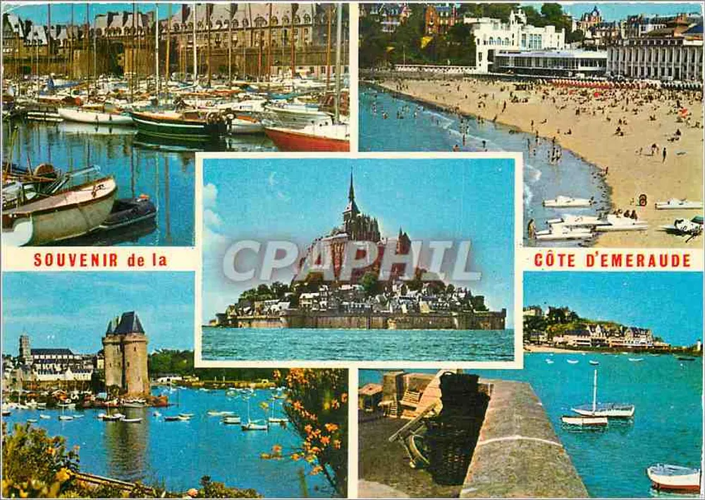 Côte d'Émeraude — Mont Saint-Michel, Dinard, Cancale — Verlag M. Guérin, Nr. 17-507 - Vorderseite