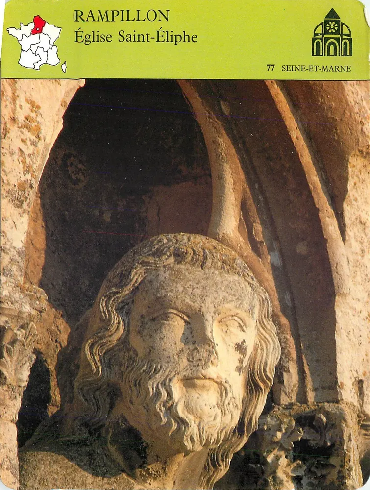 Rampillon — Kerk van Sint Elipius — VPC Larousse Laffont n° 00-0006 - Voorkant