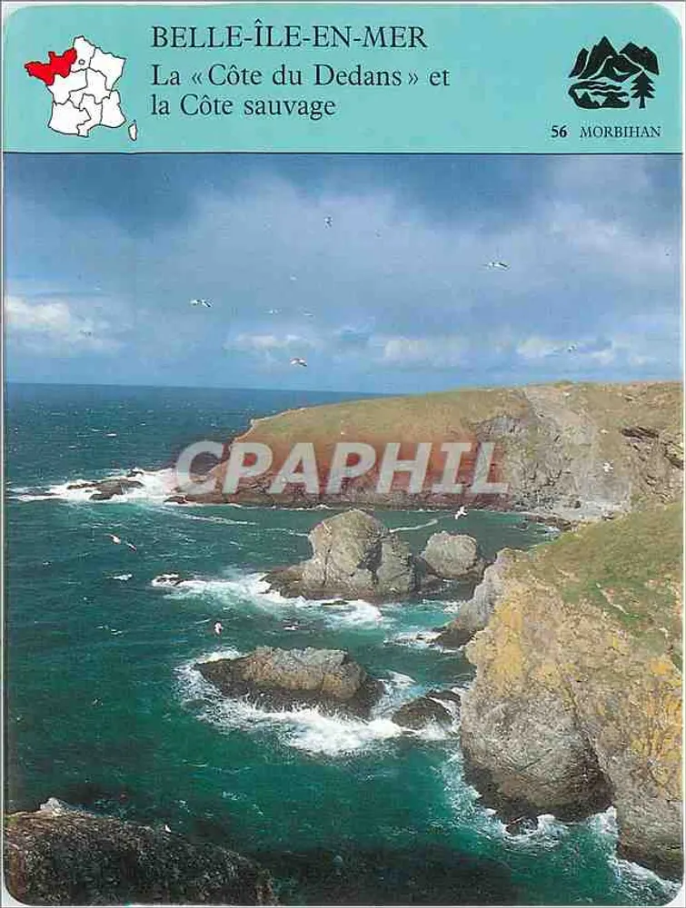 Belle-Île-en-Mer — Die « Côte du Dedans » und die Wilde Küste — VPC Larousse Laffont n° 00-0016 - Vorderseite