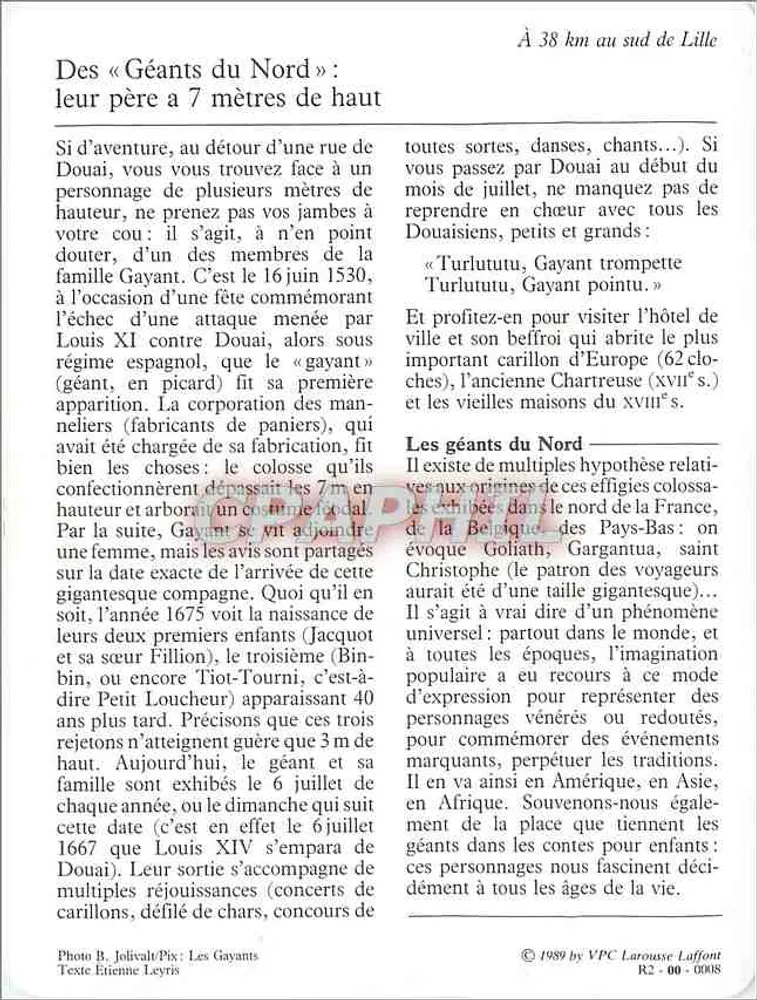 Douai — Das Gayants-Fest - Rückseite