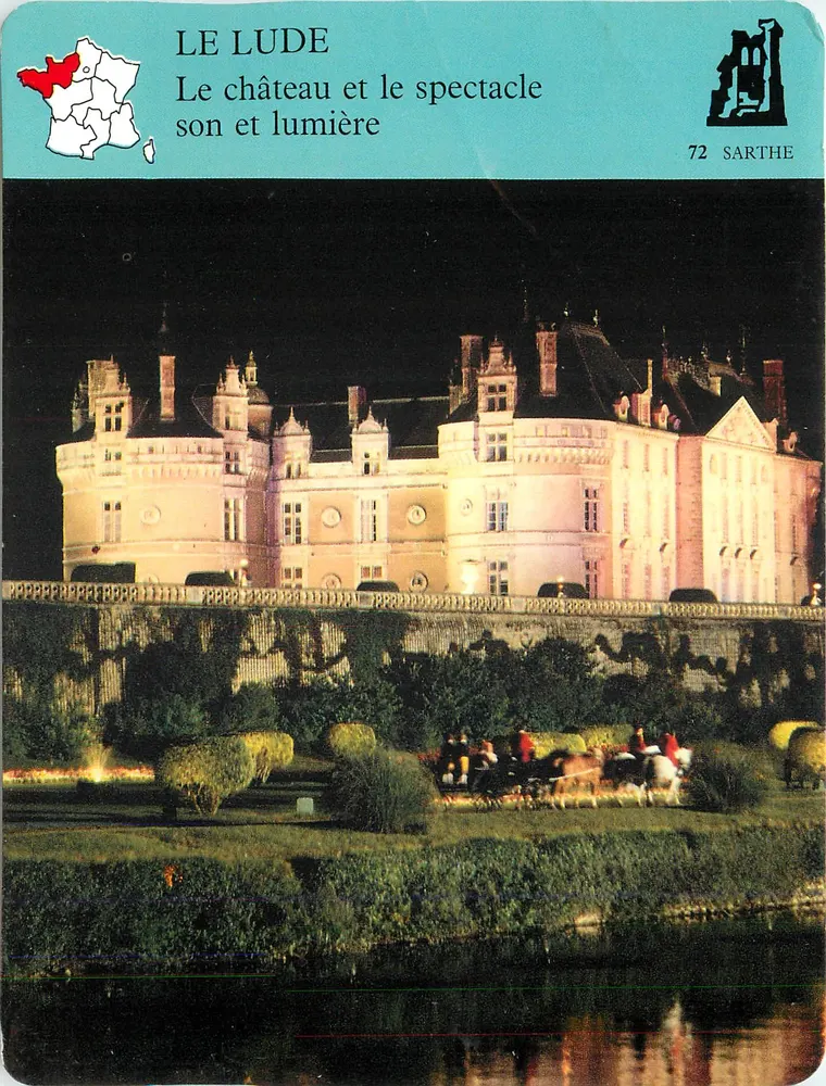 Le Lude — Das Schloss und das Licht- und Klangspektakel — 72 Sarthe - Vorderseite