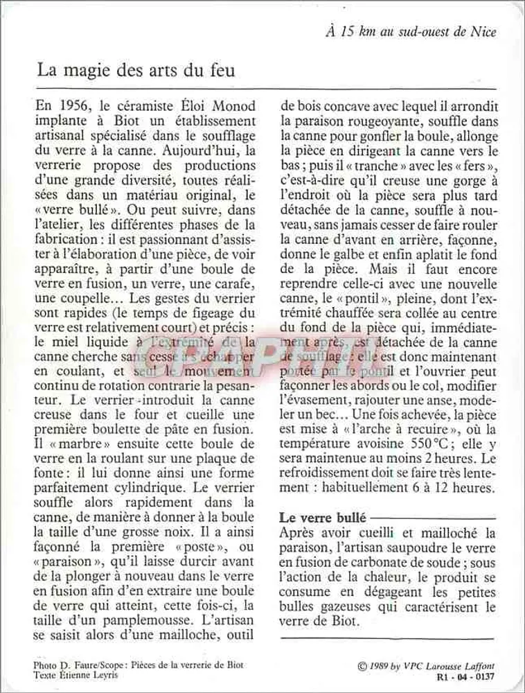 बिओट — कांच की फैक्ट्री — वीपीसी लारोस लाफॉंट नंबर 06 - पीछे