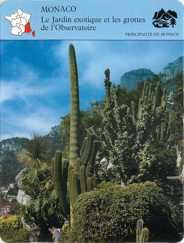 Monaco — Der Exotische Garten und die Höhlen des Observatoriums — Fürstentum Monaco - Vorderseite