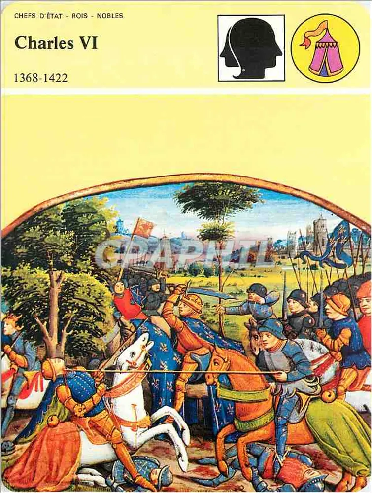Carlo VI — 1368-1422 — GRAPHPHIL - Recto