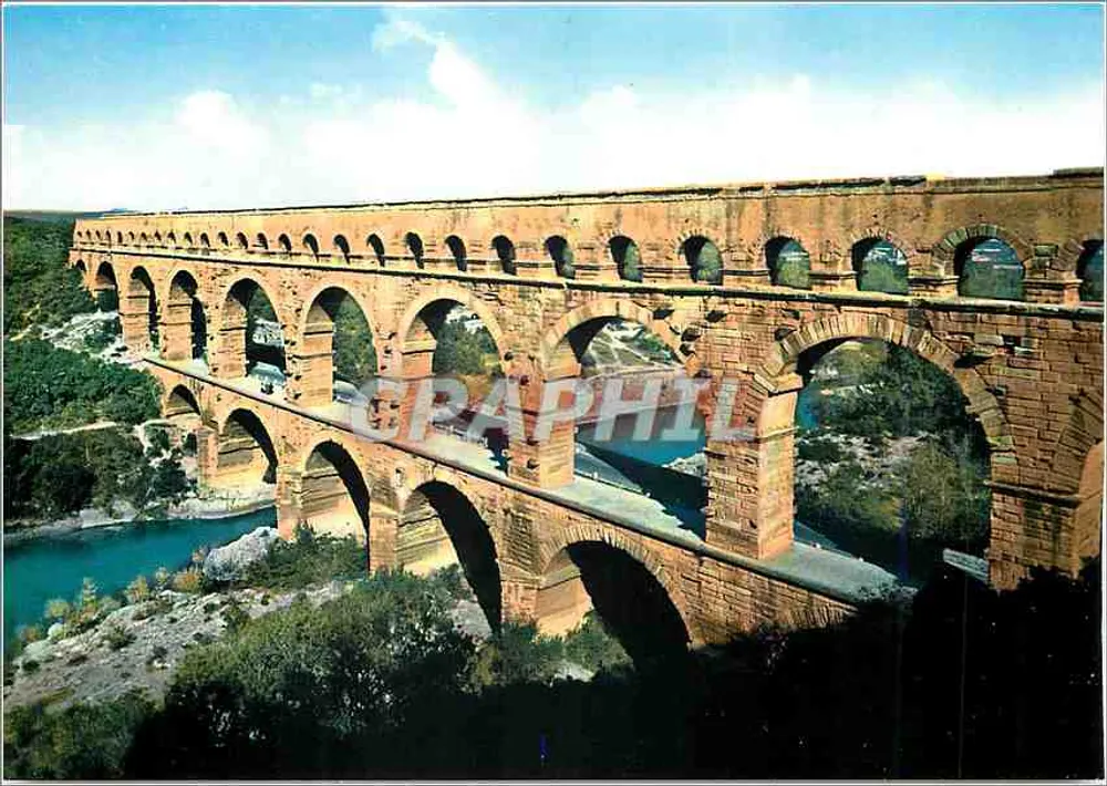 Pont du Gard — Aqueduc romano — Les Editions MAB, Imprimerie en Italie - Frente