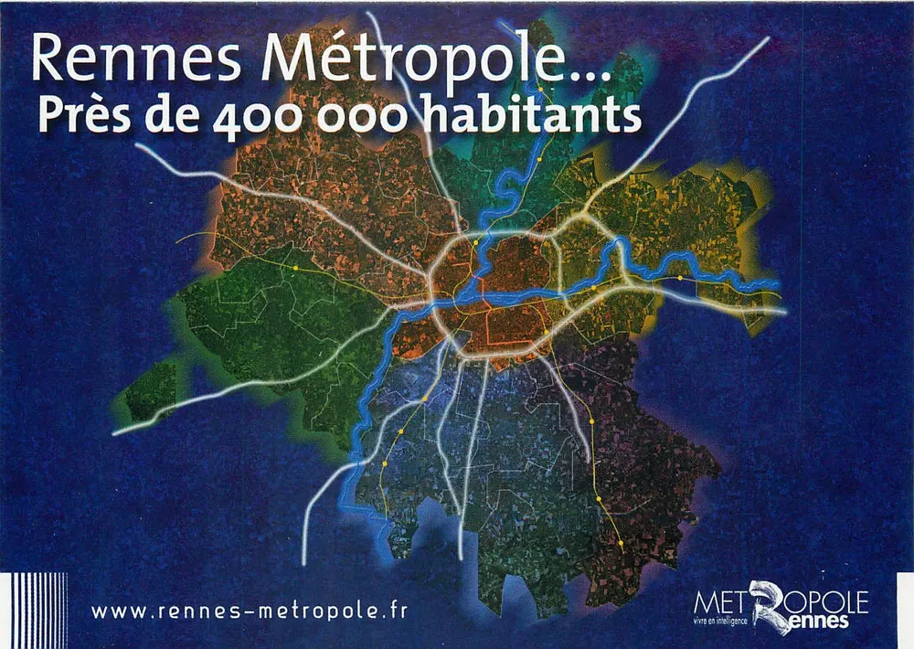 Rennes Métropole... — Próximo de 400 000 habitantes — Studio Bigat 2007 - Frente