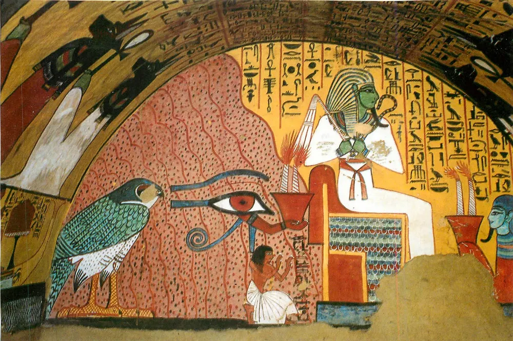 Grab von Inherka in Luxor — Ableitung aus der Serie — Verlag M.K. Co. Cairo - Vorderseite