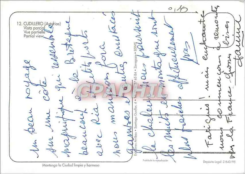 Cudillero — vista parziale — Graphphil - Verso