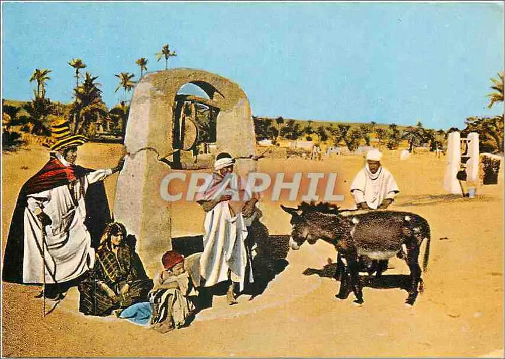 Ghardaïa (Algérie) - Oasis - Un puits au M'Zab - Recto