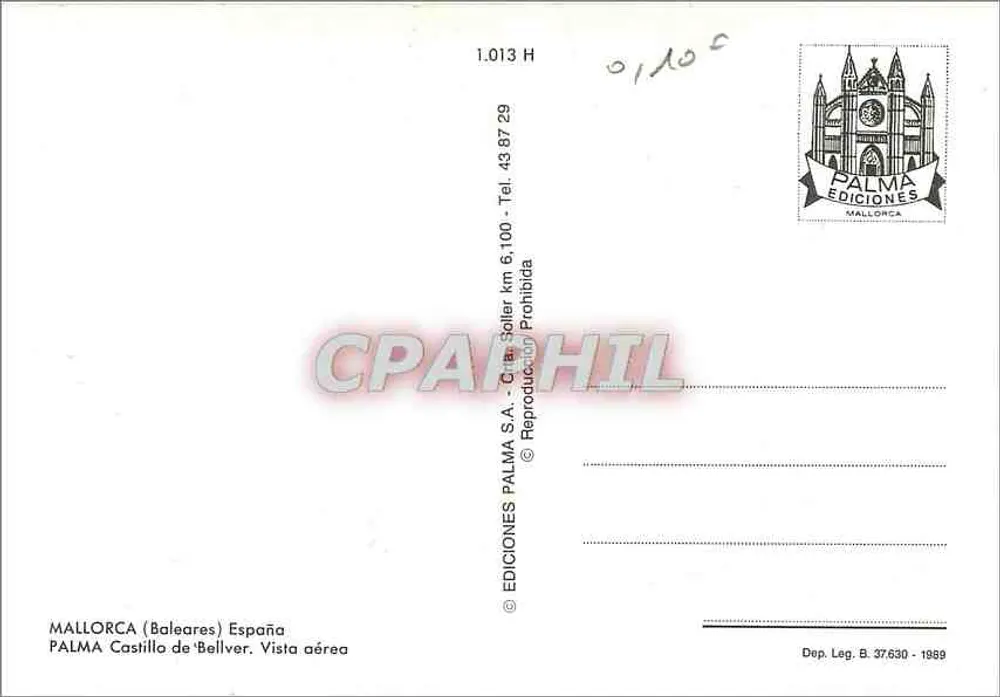 Palma de Mallorca — Schloss Bellver — Palma Ediciones - Rückseite