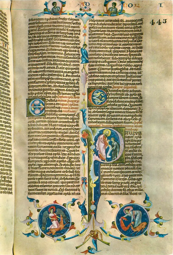 Bibel von Karl V – 14. Jahrhundert — Gérone, Kathedrale — Nr. 3 - Vorderseite