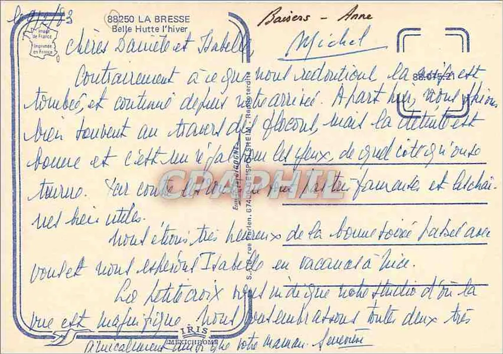 बेल हुट शीतकालीन — शीतकालीन पैनोरमा दृश्य — प्रकाशक आईआरआईएस - पीछे