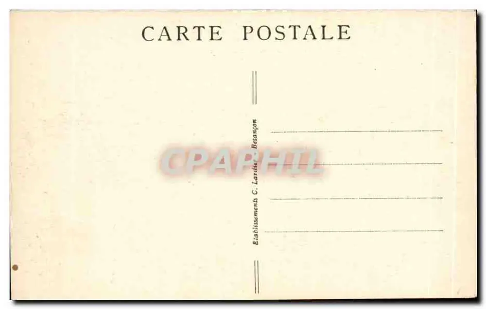 Le Défilé d'Entre Porte — Champagnole à Nozeroy (Jura) — C.L.B - Rückseite
