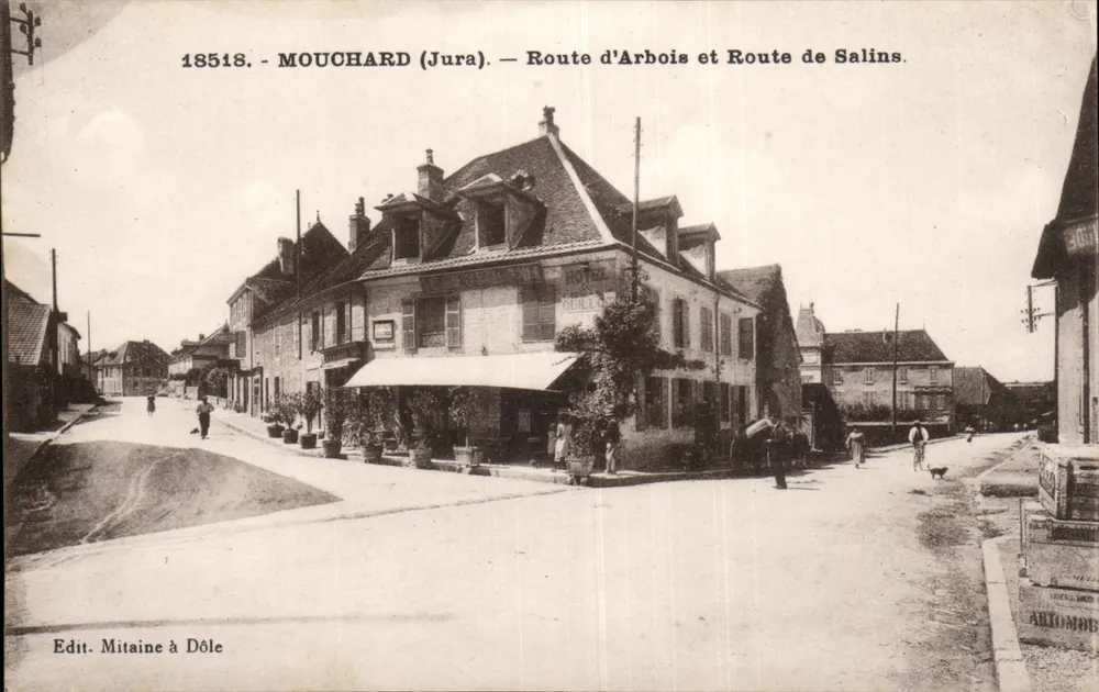 Mouchard (Jura) — Route d'Arbois und Route de Salins — Verlag Mitaine in Dole - Vorderseite