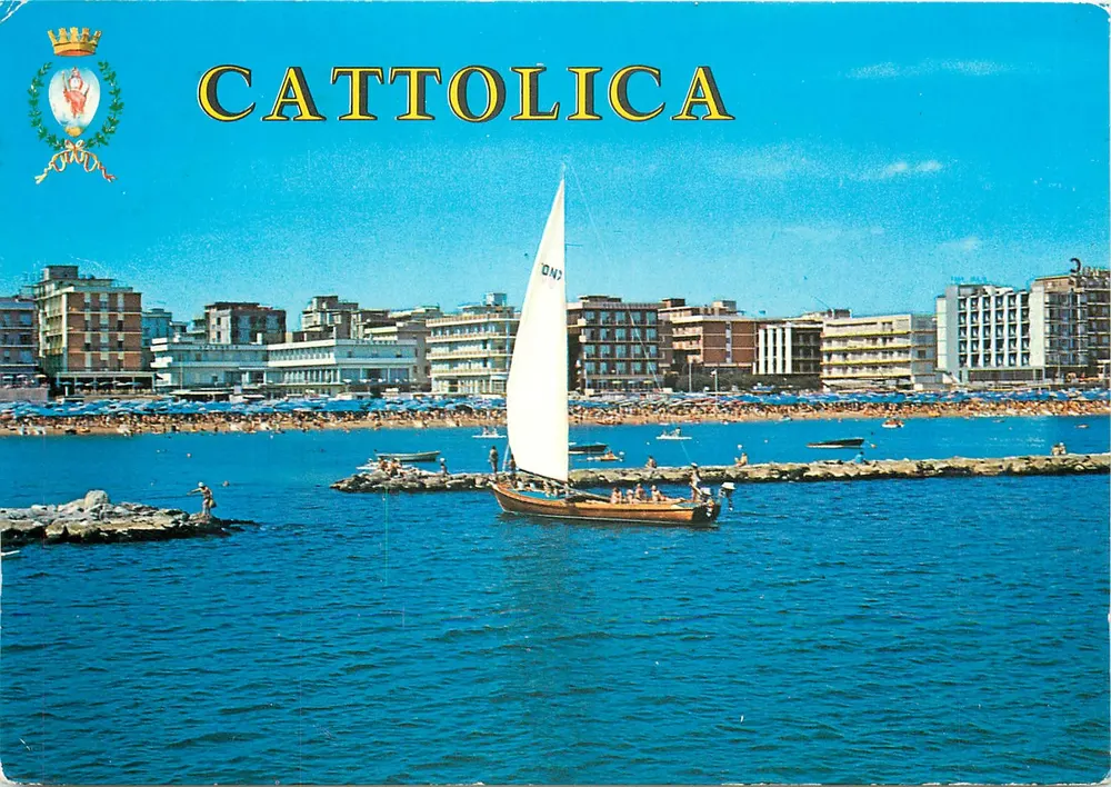 Cattolica — Allgemeiner Blick vom Meer — graphicolor - Bologna - Vorderseite