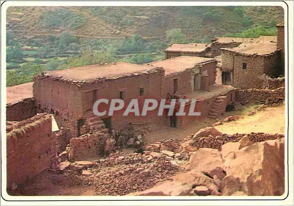 पर्वत में बरबर गांव - प्राचीन मोरक्को - कैसा-इमेज, कैसाबलंका - आगे