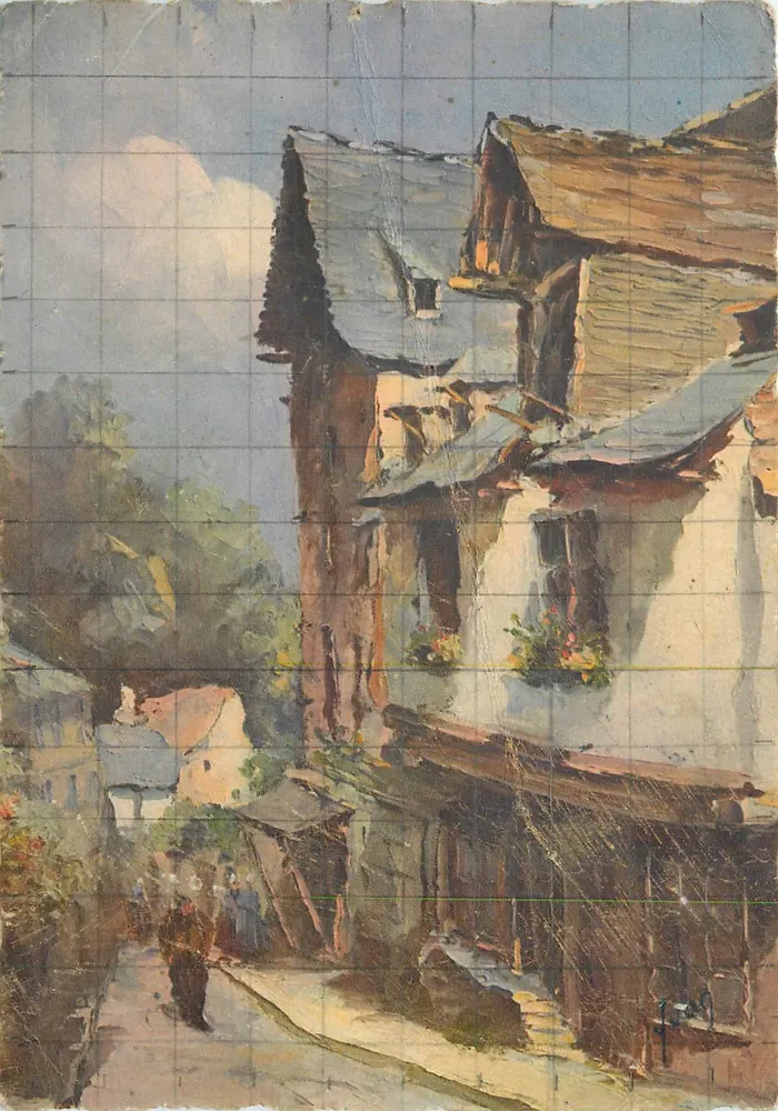 Dinan (Côtes-du-Nord) — Rue du Jersual — Les Éditions d'Art YVON, n° I. K. 29 - Frente